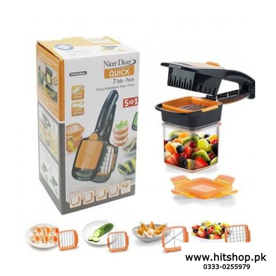 Nicer Dicer Quick - hand-held chopping, slicing, dicing - view 3